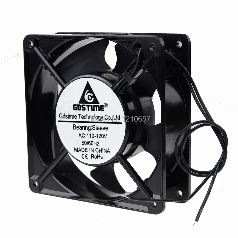 1 шт. Gdstime AC 110 в 120 12 см 12038s мм x 38 Бесщеточный вентилятор охлаждения 2 провода кулер