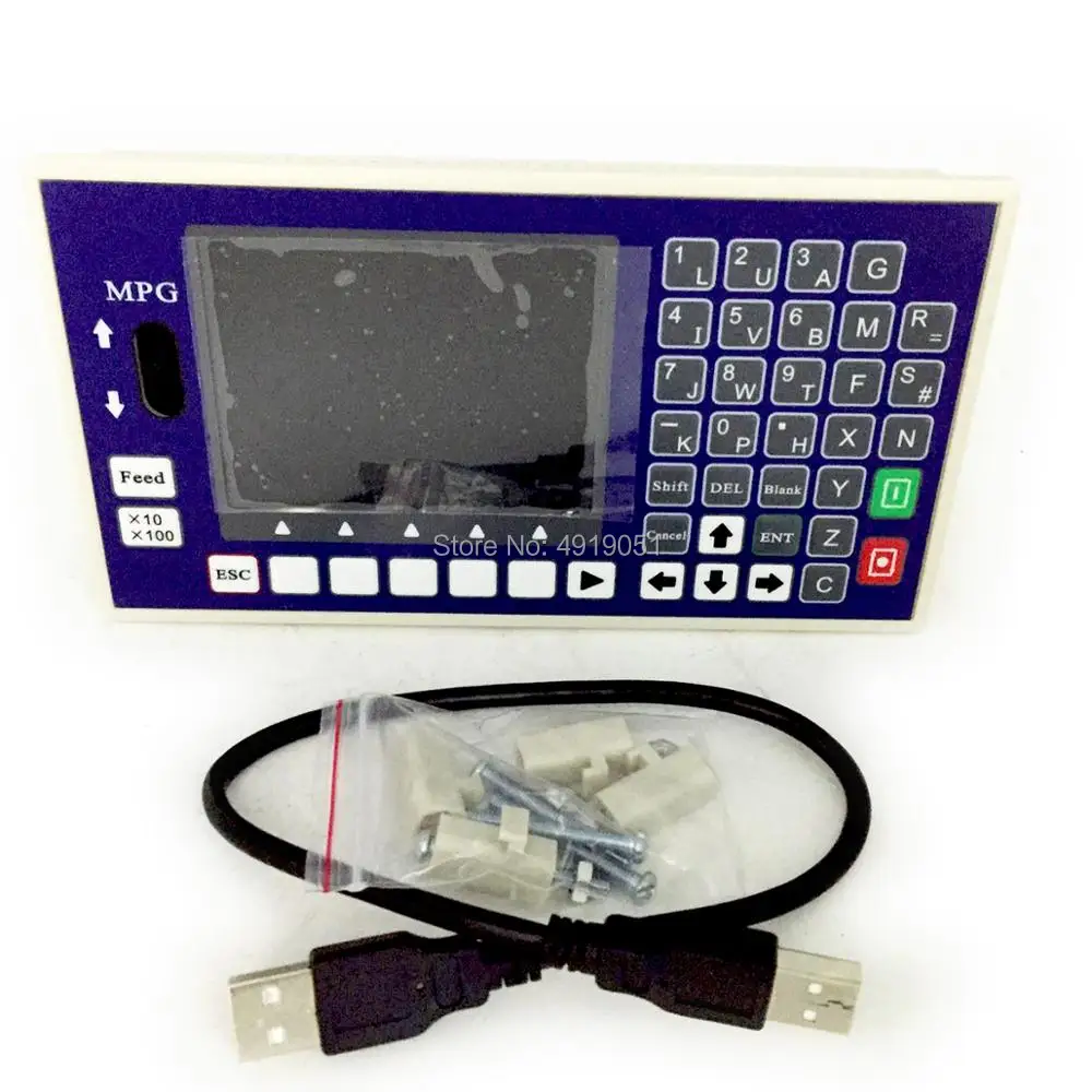 3 оси/4 оси ЧПУ контроллер движения системы 5 дюймов 16DI 8DO TFT 400 кГц Servo шаговый для