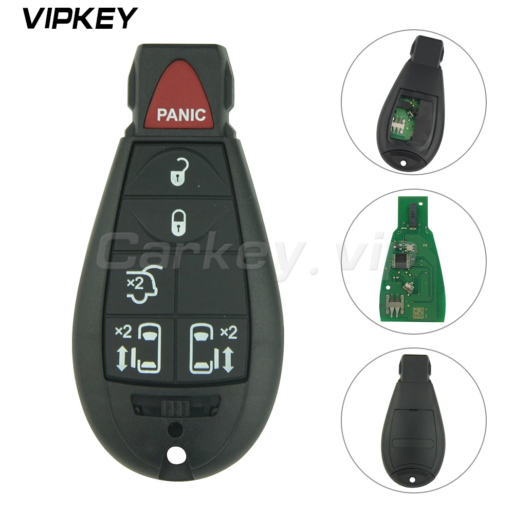 Дистанционный ключ без ключа Fobik 5 кнопок с паникой для Dodge Grand Caravan 2008 2009 2010 2011 2012