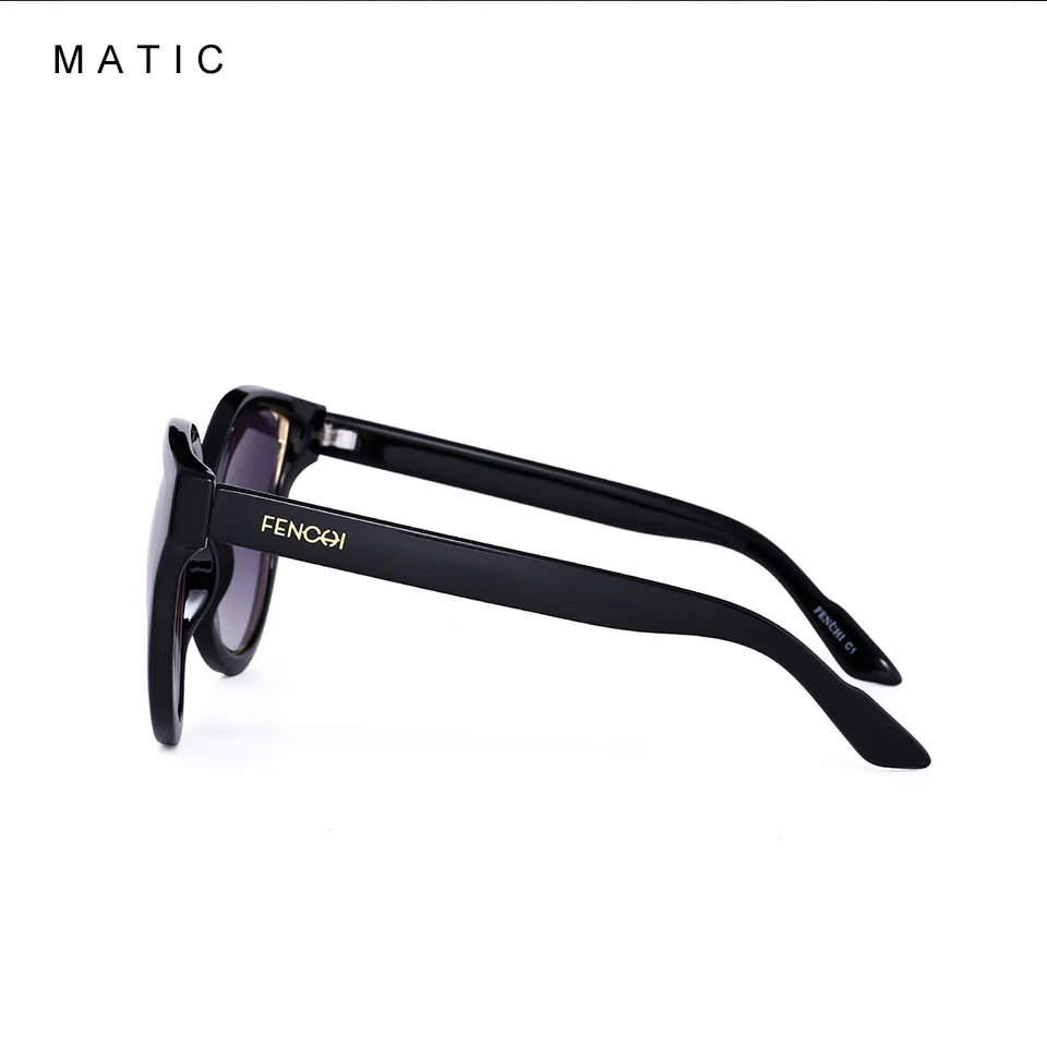 MATIC Ladies Fashionable Cat's Eye ear Sunglasses For Womens Black Round Gradient Lenses Vintage Retro Sun Glasses Brand Oculos |