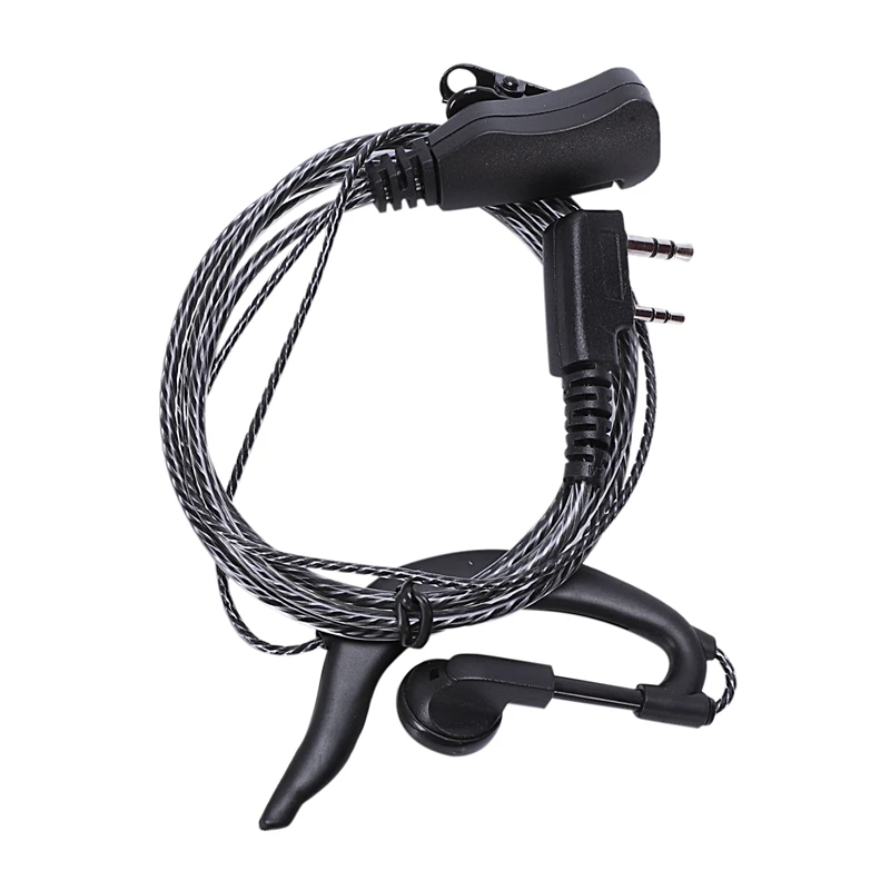 AABB-2 Pin Walkie Talkie Earpiece 2Pcs Two Way Radio Headset With Microphone For Baofeng Uv5R Bf 5118 5 | Электроника