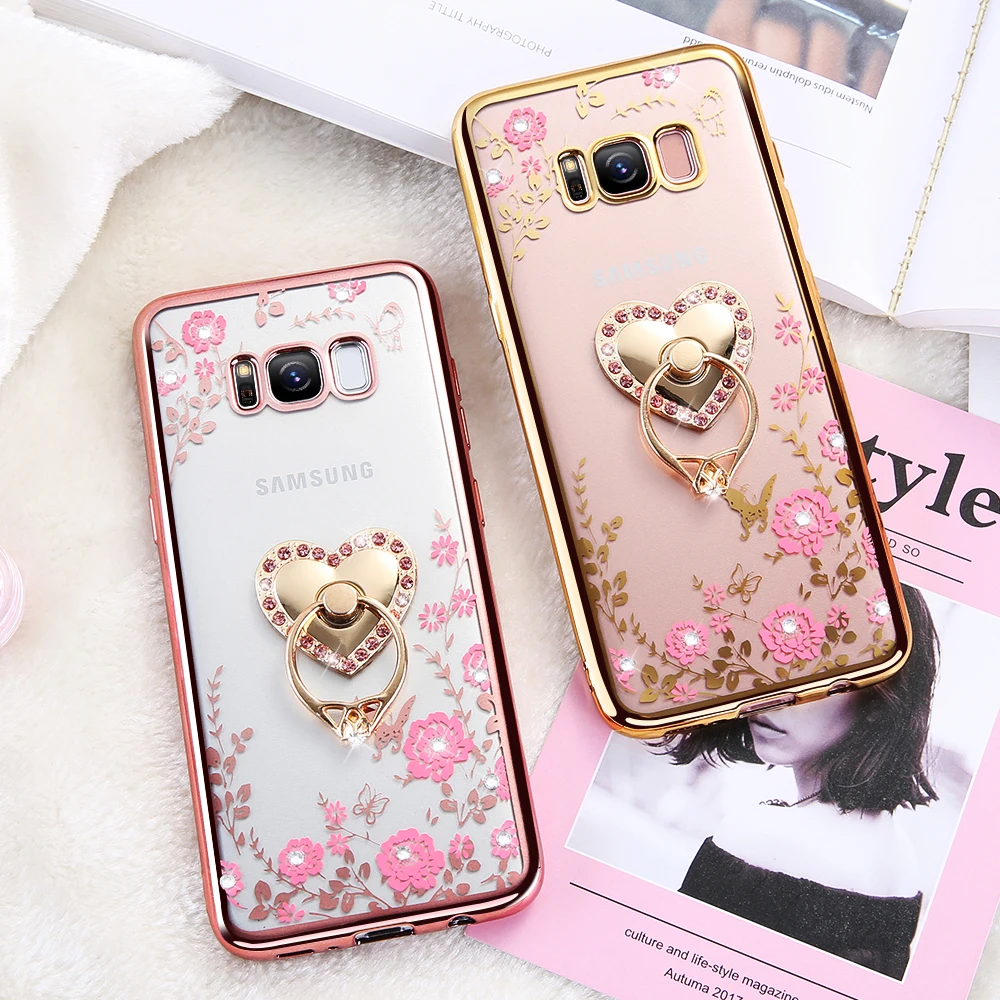 KISSCASE для Samsung Galaxy S8 плюс S7 S6 край S5 S4 S3 A5 J5 J7 A3 J3 2016 2017 роскошное бриллиантовое