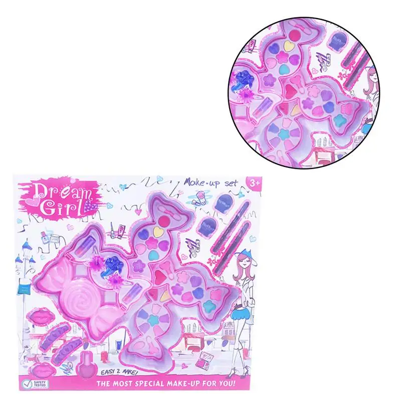 

2019 New Safety Kids Makeup Cosmetics Toys Pretend Play Little Princess Girls Makeup Toy For Girls Makeup Sets For Kids