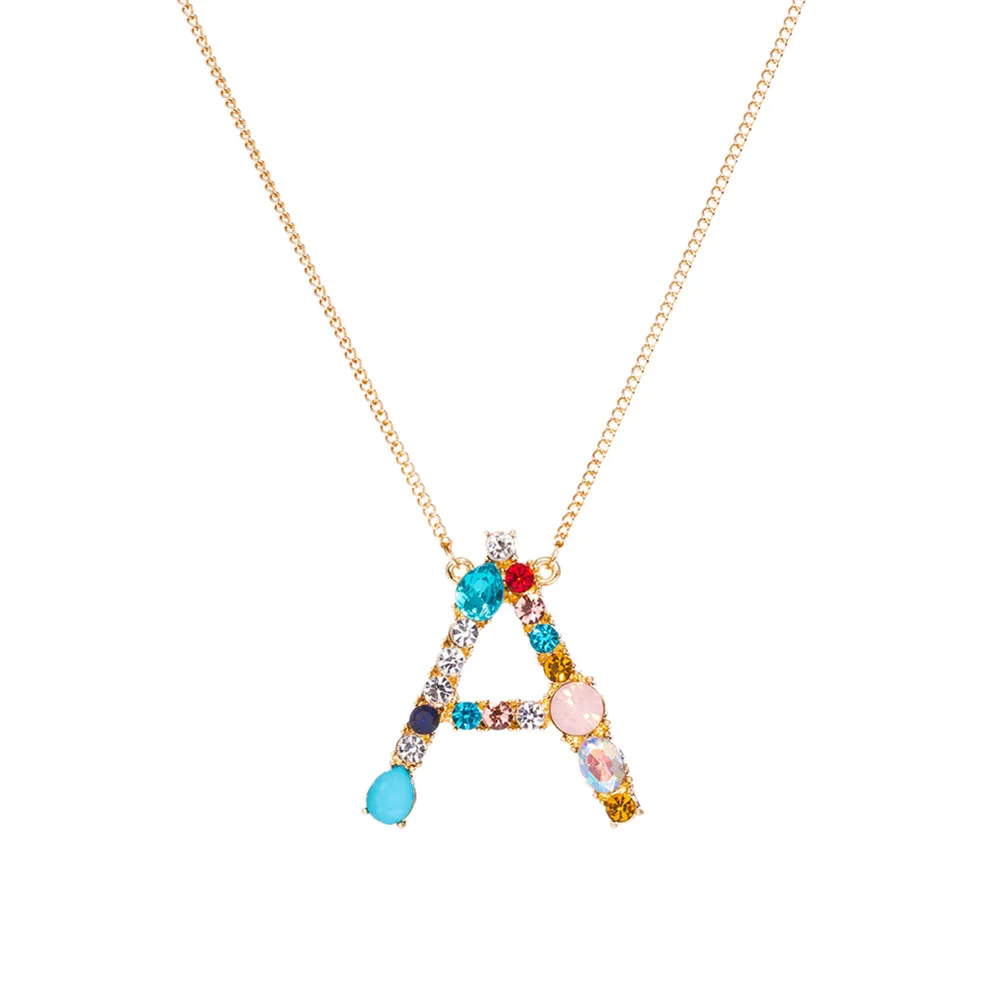 Новое Женское Ожерелье 26 с английским алфавитом персонализированные ожерелья