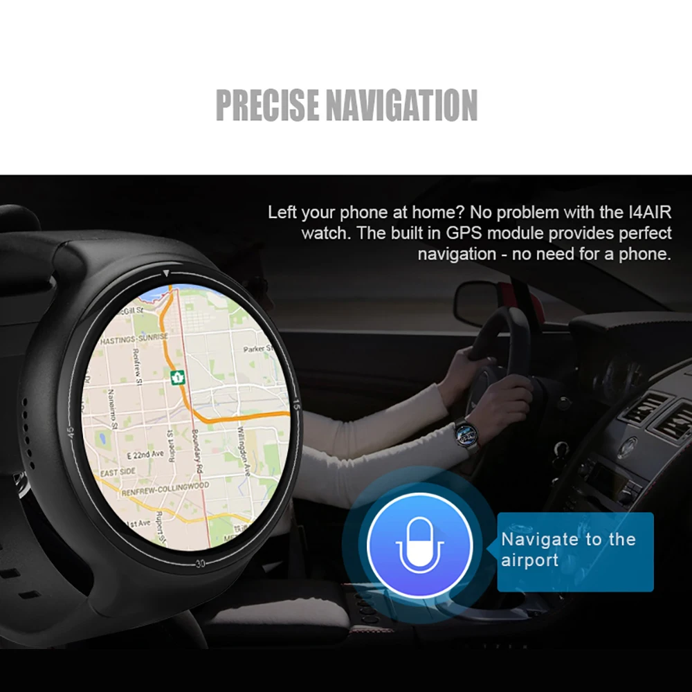 Умные часы телефон 2G 3G Nano SIM карта GPS BT WiFi 16G + камера 2 Мп пульсометр Android 5 1 OS умные