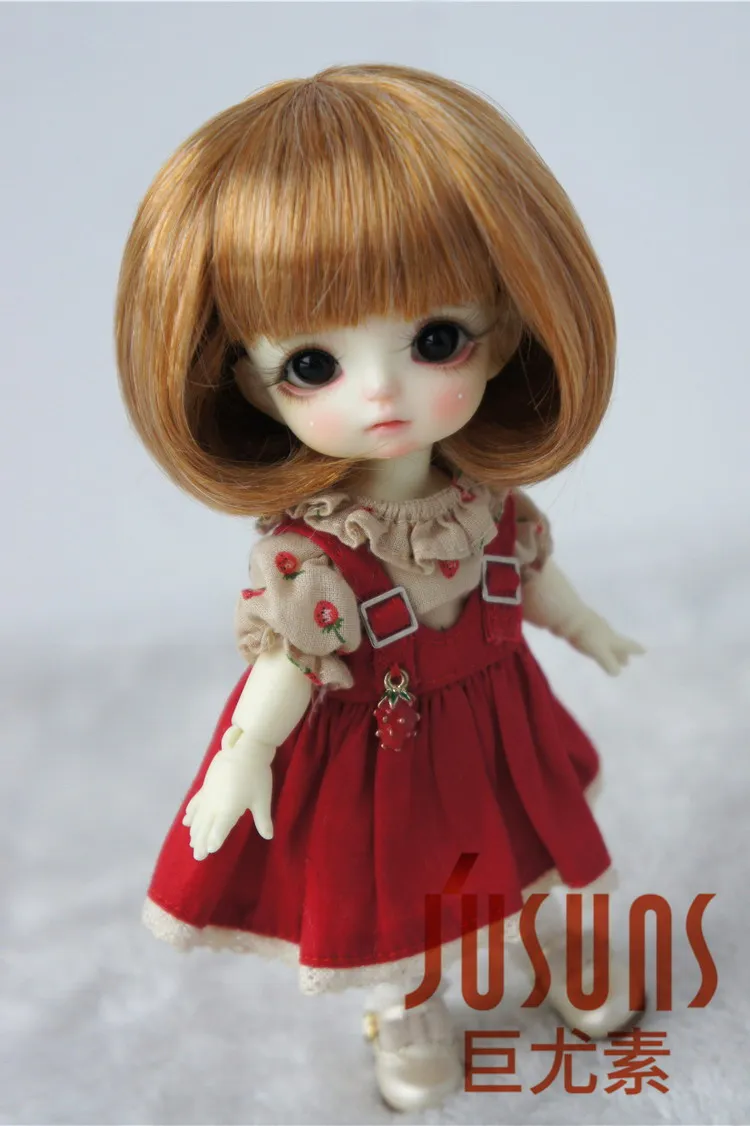 JD478 1/8 1/6 милые волосы BoBo с полной челкой парик BJD размер 5 6 дюймов 7 кукольные