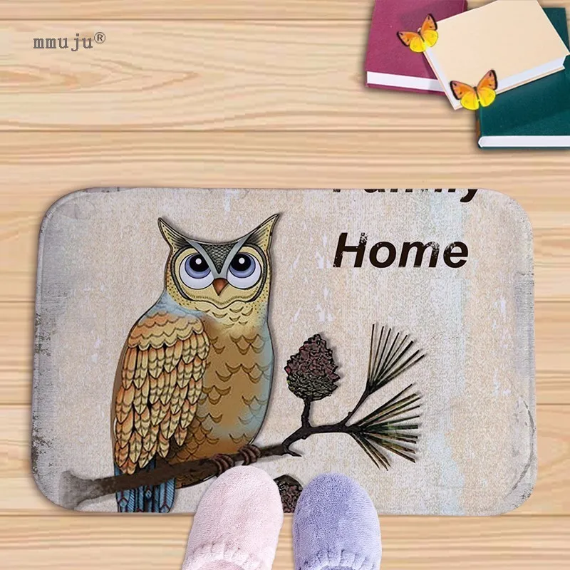 3 с милыми совами коврик рисунком дома декоративные напольные на полпути дверной