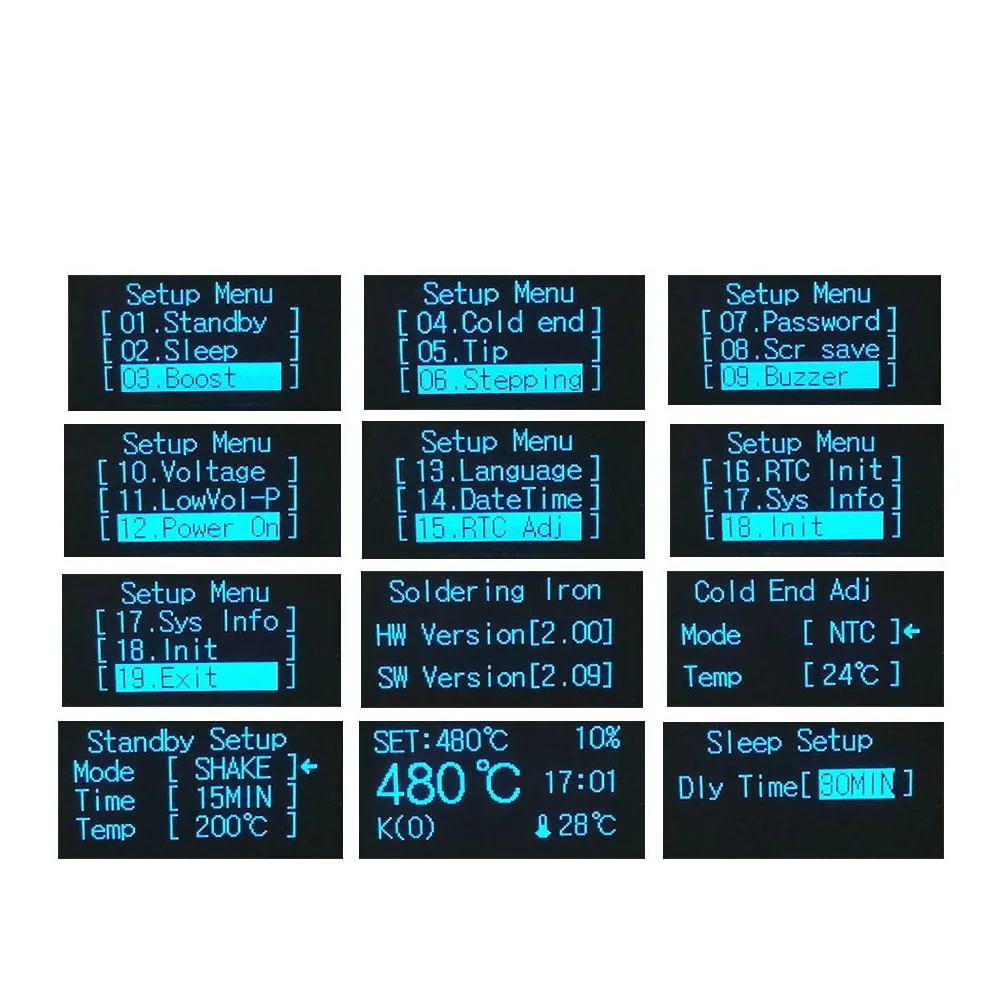 KSGER V2.01 STM32 OLED T12 цифровая паяльная станция температурный контроллер паяльник