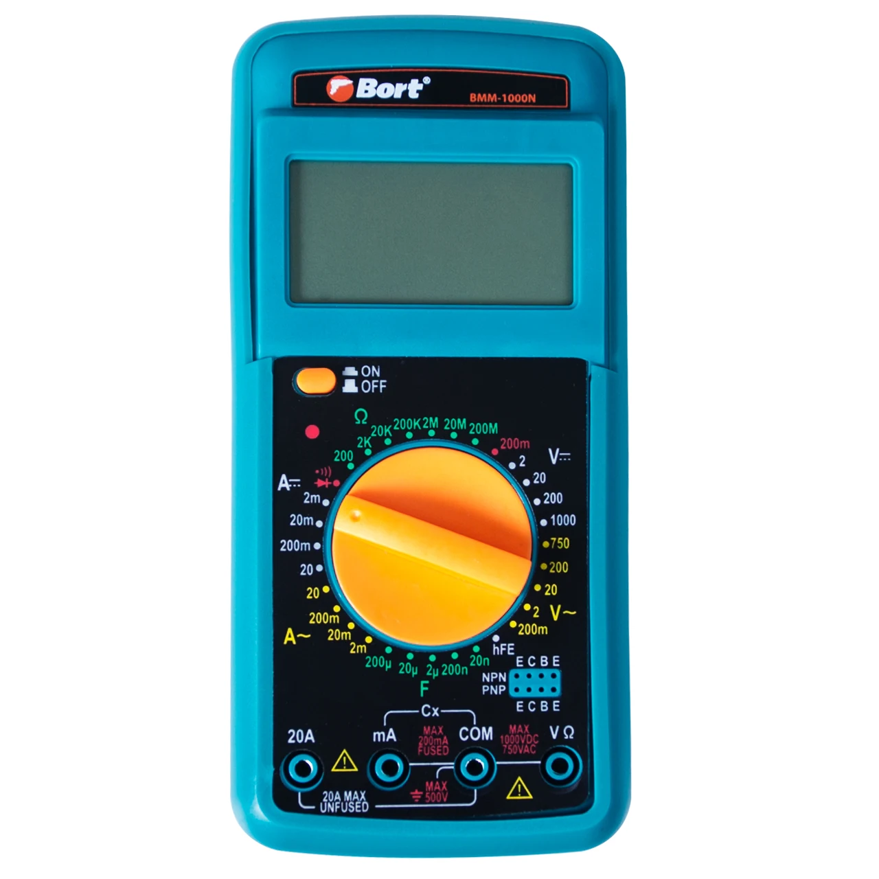 Мультитестер Bort BMM 1000N (измерение постоянного тока до 1000 В переменного
