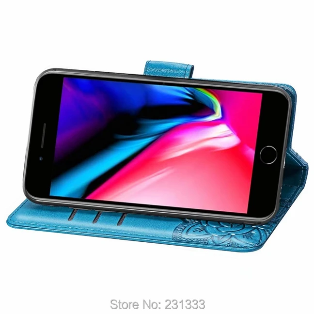 Кожаный чехол кошелек C ku с бабочкой и цветком для Iphone X XS MAX XR 8 7 PLUS I7 6 6S I6S