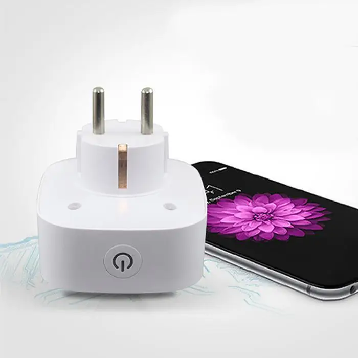 Мини Wifi умная розетка ЕС вилка Мобильный телефон 125 В Белый 10A интеллектуальный
