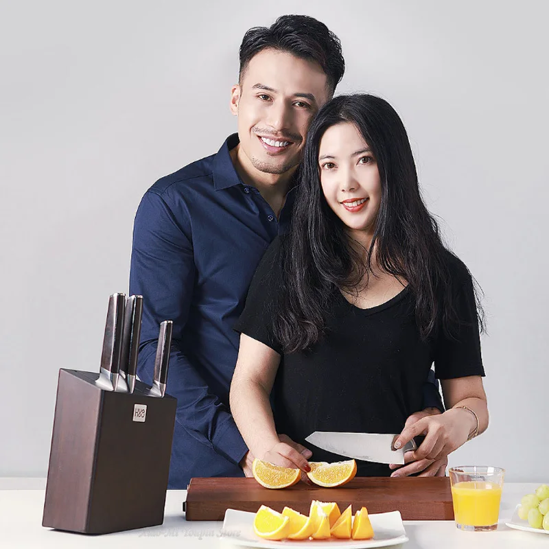 5 шт./компл. Huohou композитный стальной нож универсальный кухонный из нержавеющей