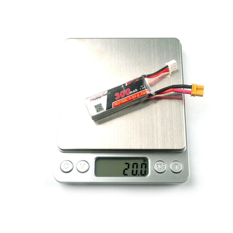 Горячая Распродажа Lipo Battery Happymodel 2S 300mAh 7 6 V HV 80C перерабатываемый для Whoop Mobula7 FPV RC Mini