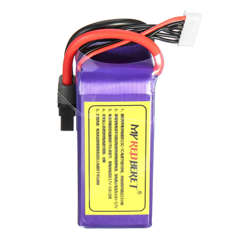 Мой красный берет 22 2 V 1500 мА/ч 100C 6 S Lipo Батарея XT60 штекер RC для выравнивания 450L 470L