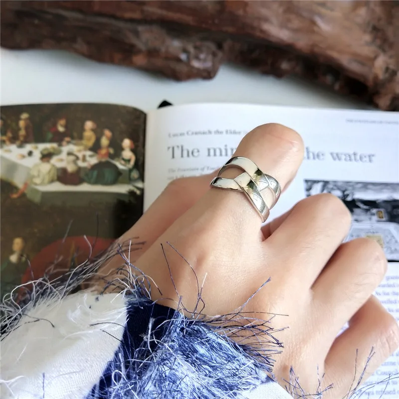 Женское кольцо с указательным пальцем CosFecit из настоящего стерлингового серебра