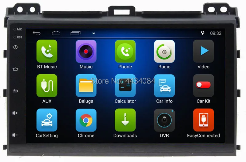 Автомагнитола Ouchuangbo с gps nav android 8 1 поддержка wifi Bluetooth 4*45 Вт для Toyota prado 2004