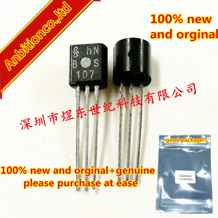 

10pcs 100% new original BS107 BS 107 TO-92 TMOS Switching(N-Channel-Enhancement) in stock
