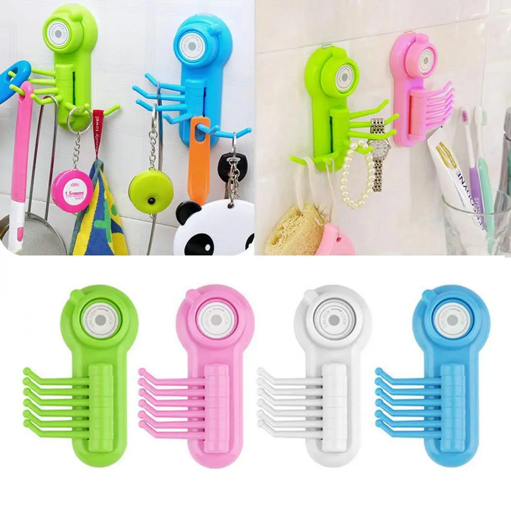 Креативный настенный крючок вешалка держатель кухня присоска Тип Кухня
