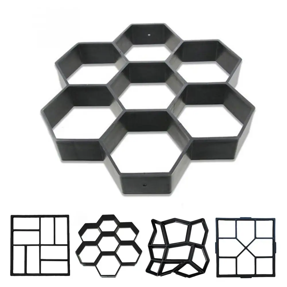 1 шт. Черная Пластиковая форма для самостоятельного изготовления тротуарной