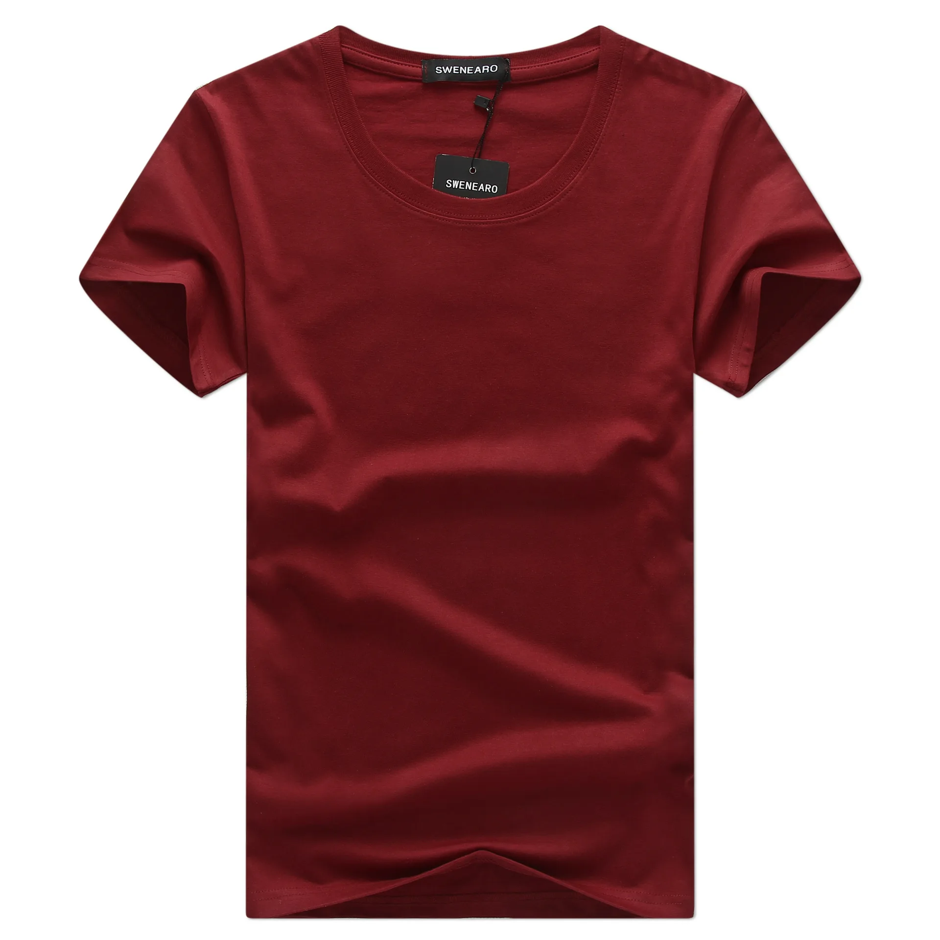 

BEFOYI Men T-shirts Summer Short Sleeve Solid Color Loose
