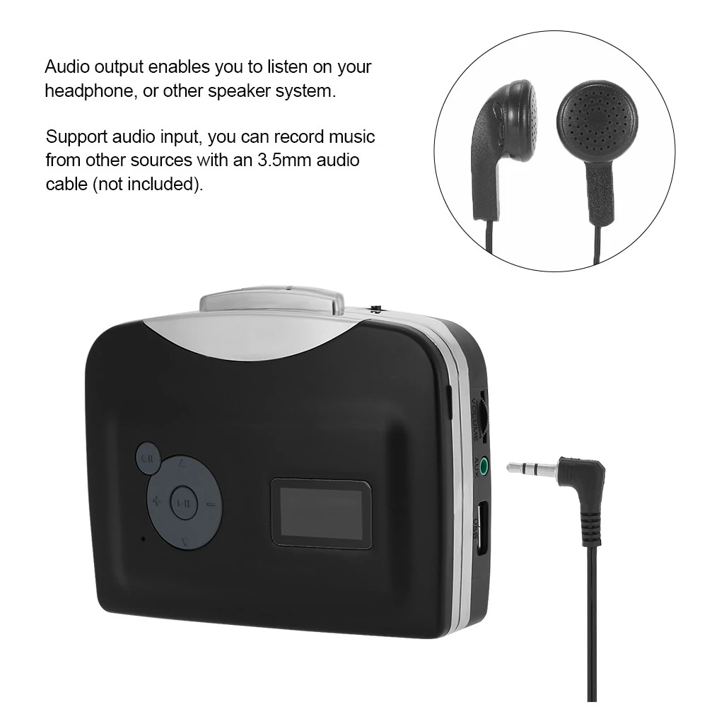 Ezcap 230 кассета Tape-to-MP3 конвертер сохранить в USB флэш-диск Easycap авто раздел