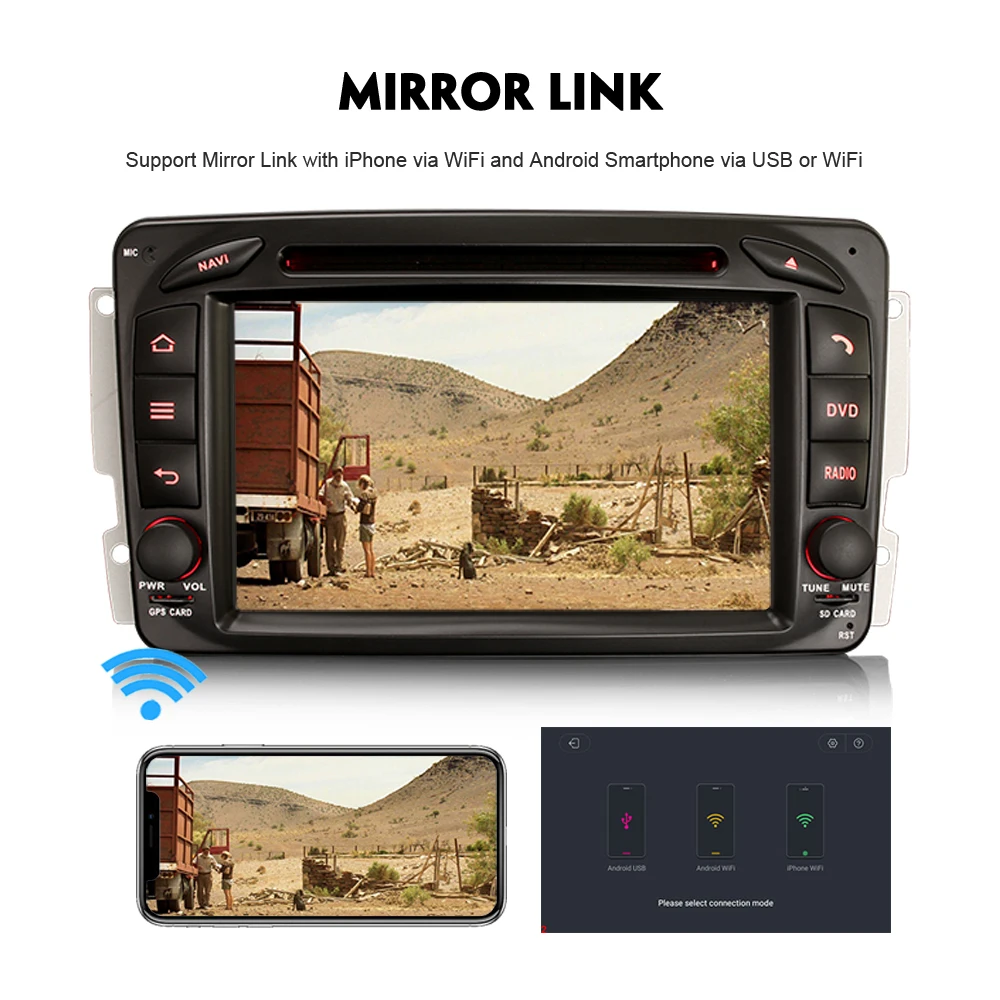 Автомагнитола 7 дюймов Android 8 1 спутниковый навигатор DAB + радио RDS BT DVD USB SD DVR OBD для