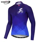 Велосипедная майка Weimostar, из 100% полиэстера, Мужская Осенняя велосипедная одежда с длинным рукавом, Трикотажная майка для шоссейного велосипеда