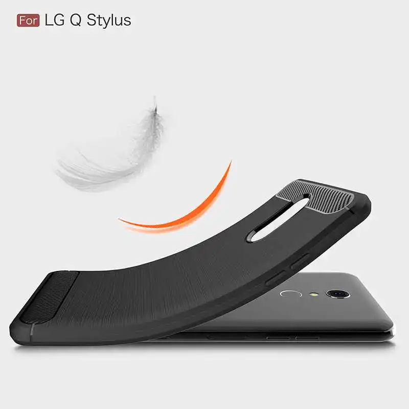Mokoemi Fashion Shock Proof Soft Silicone 6.2&quotFor LG Q Stylus Case For cell Phone Cover |