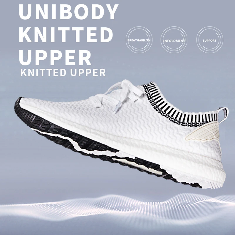 Shoes Men Sneaker Lightweight TPU Outsole Casual Lace-up Comfortable Breathable Walking Running Flat Male 2019 New |