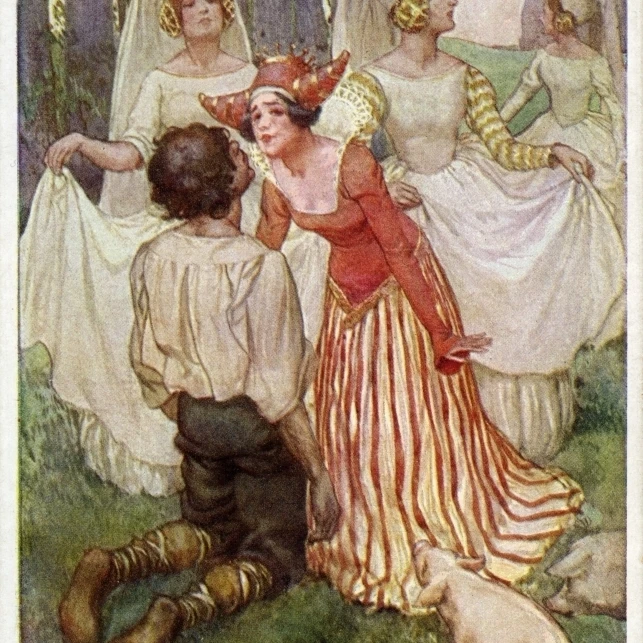 Постер с изображением принцессы и свинестада Мэри Эванс коллекция Librarypeter & Dawn Cope