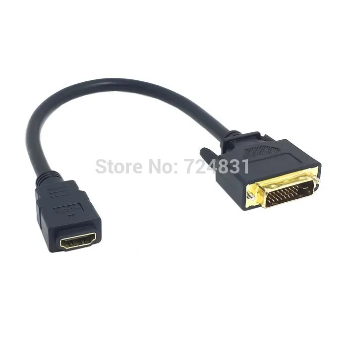 Переходник CY 10 см DVI 24 + 1 папа ale в HDMI совместимый мама кабель конвертер для ПК