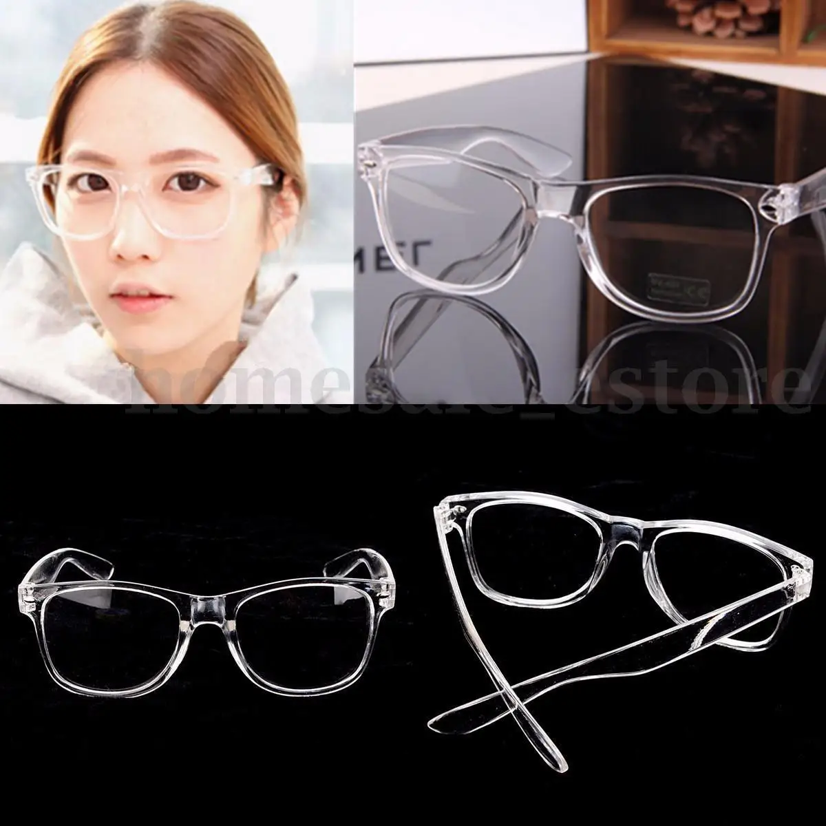 Ретро-стекло для чтения унисекс винтажная прозрачная стеклянная рамка стекло es UV