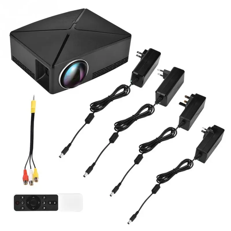 Мультимедийный мини проектор 3D LED HD 1080P USB офисный домашний кинотеатр 110 240 в