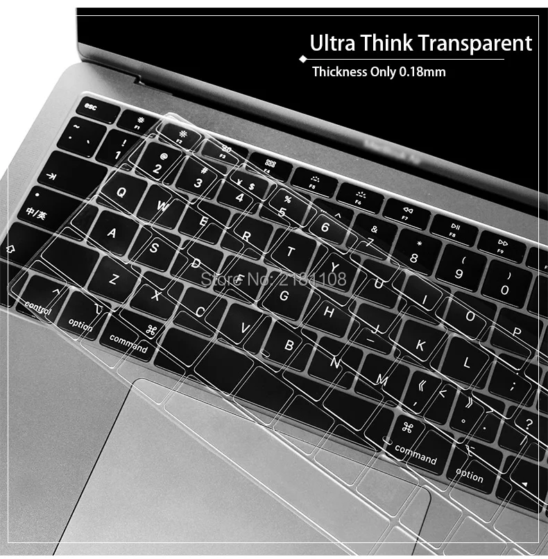 Прозрачный силиконовый защитный чехол из ТПУ с клавиатурой для Macbook Air 13 3 A1932 Pro13 M1