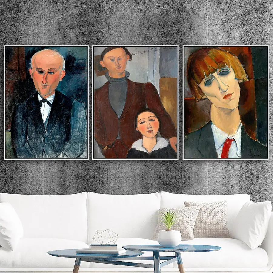 Домашний декор холст печать искусство настенные картины Италия Amedeo Modigliani
