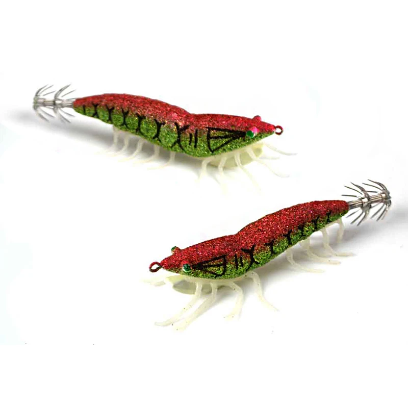 SEWS-wood shrimp hard plastic squid lure jigs for 115mm 20g 1 pcs/lot Artificial jigging Bait | Спорт и развлечения