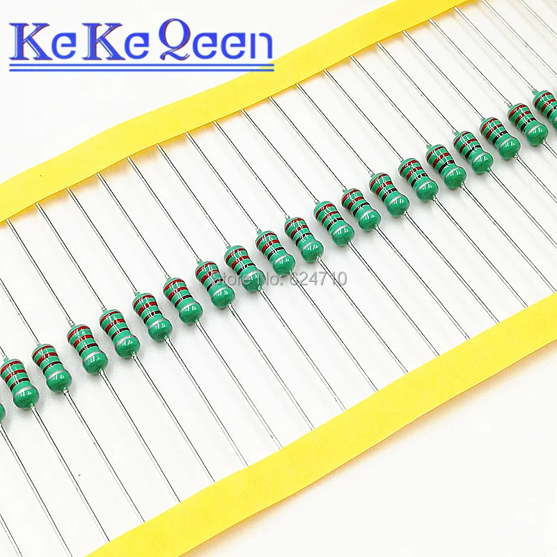 100 шт 0410 цветные круглые катушки индуктор 10UH 12UH 15UH 18UH 22UH 27UH 33UH 39UH 47UH 56UH 68UH 82UH 1/2W
