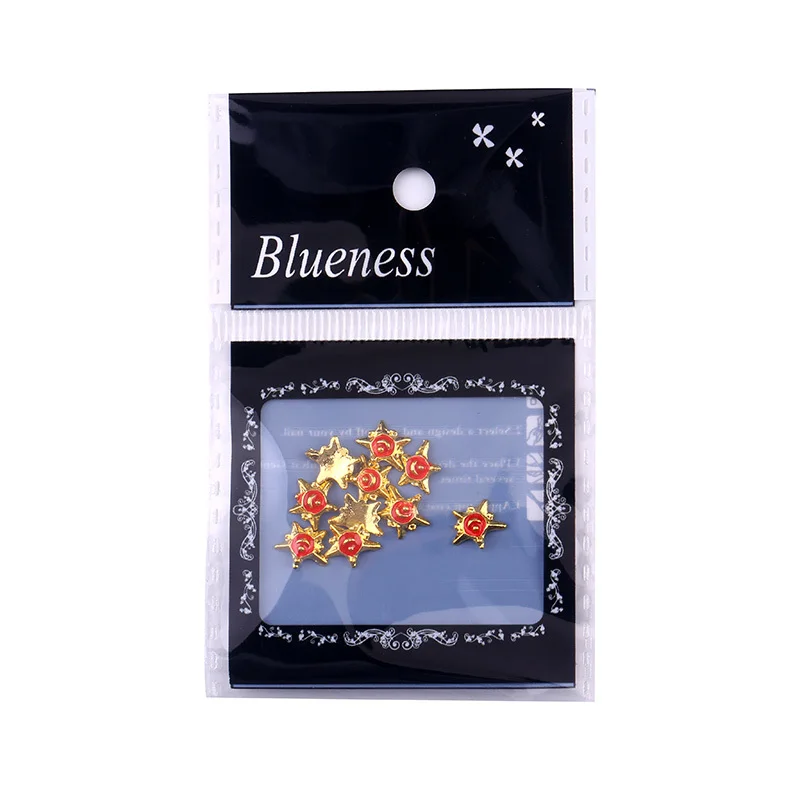 Blueness 10 шт./лот красное рождественское солнце дизайн украшения для ногтей
