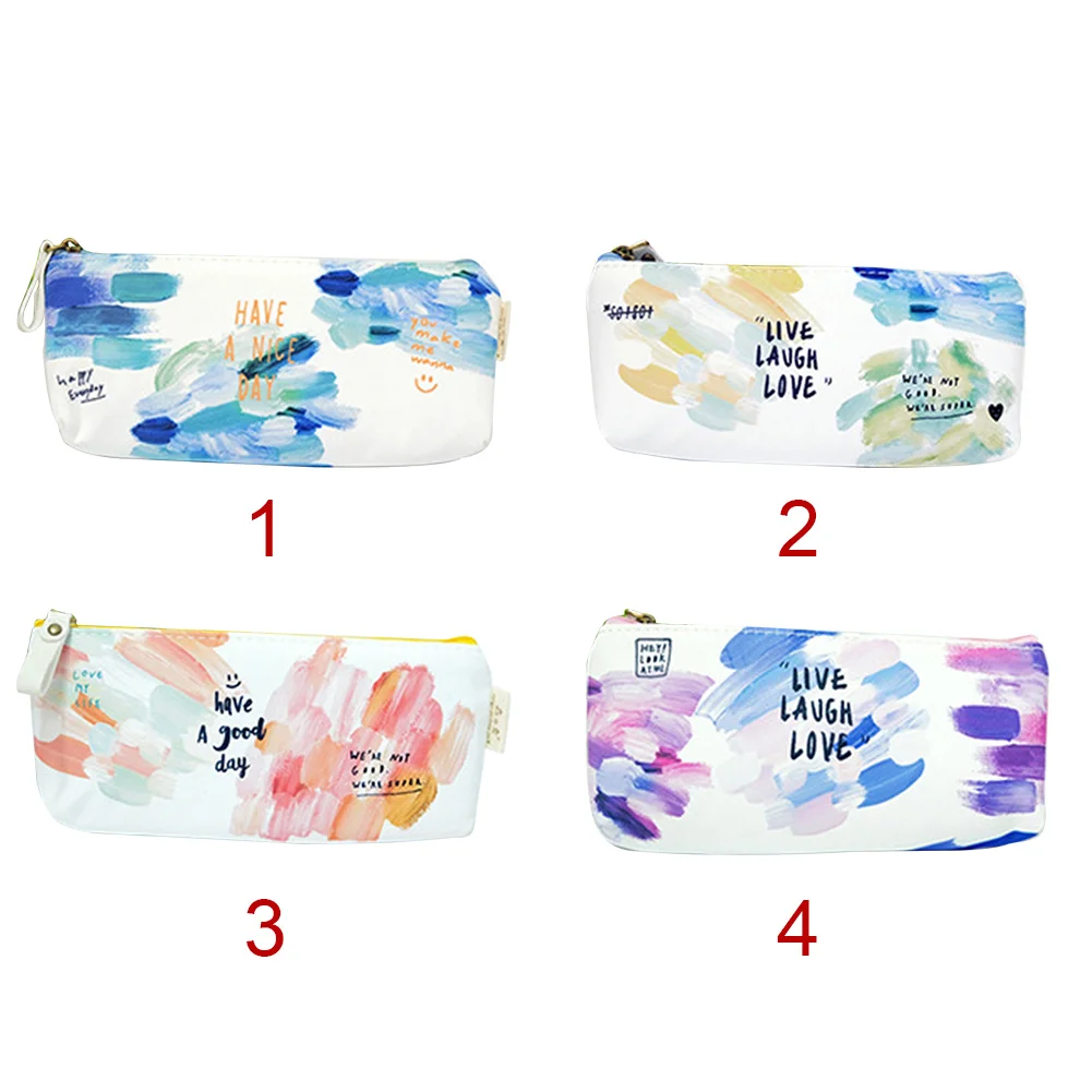 Канцелярские принадлежности для девочек футляр карандашей школьные холст