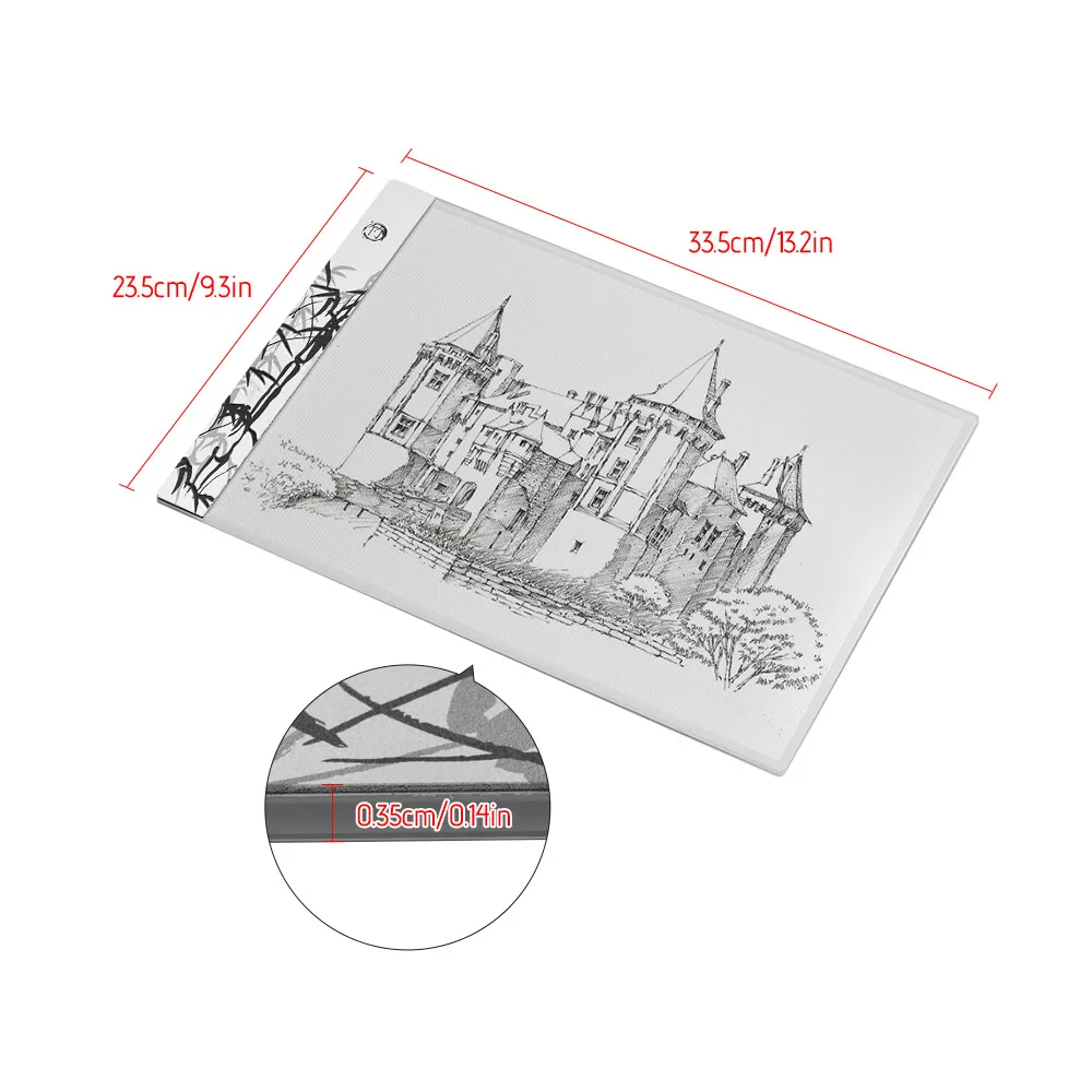 A4 светодиодный светильник коробка для рисования планшет копировальная доска