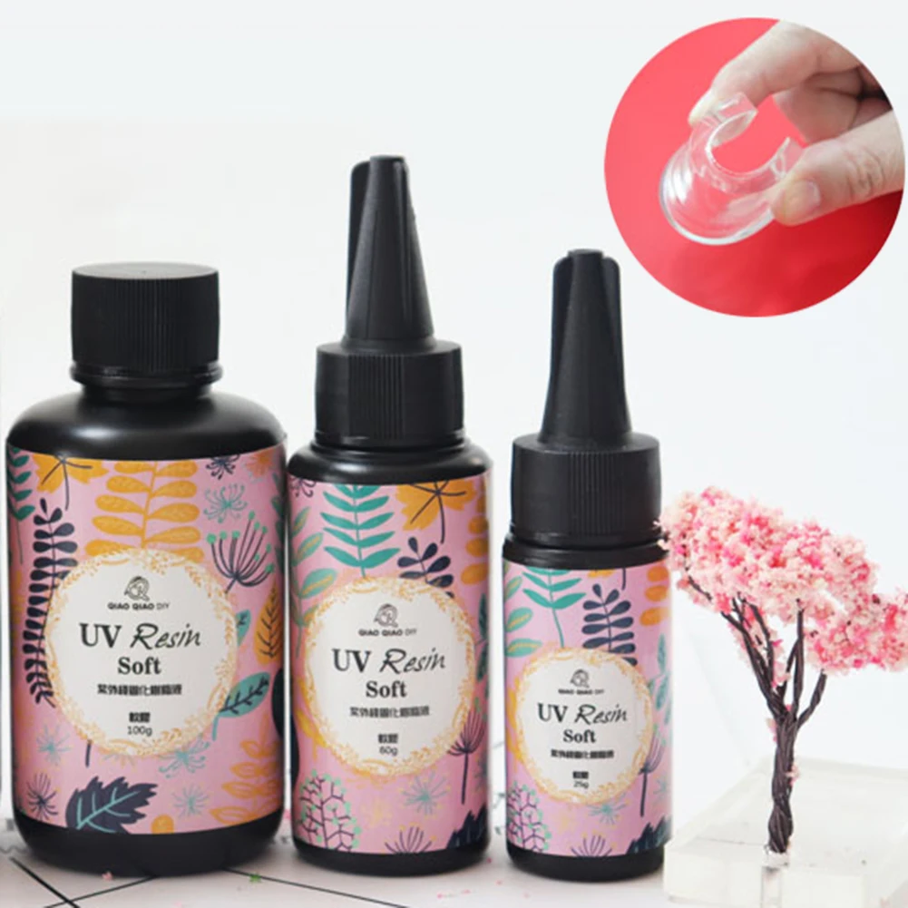 

10/15/25/60/100g Ultraviolet Curing Solar Cure Sunlight Activated Crafts DIY UV Resin Hard Glue for Jewelry Mold Dropshipping