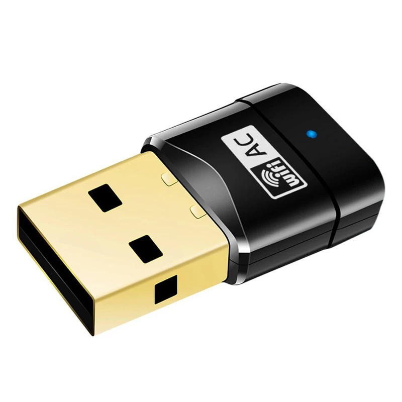AC600Mbps беспроводной адаптер мини USB Wifi сетевой 802.11ac двухдиапазонный 2 4G/5G ключ для