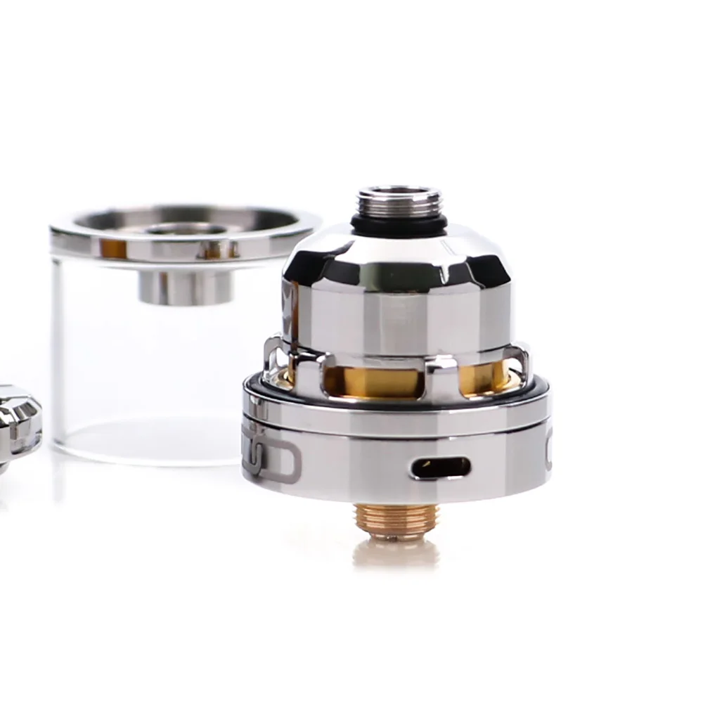 Advken Manta Mtl Rta 24Mm Super Single Coil Tank With 3Ml Capacity Gold-Plated Deck For E Cig Box Mod | Электроника