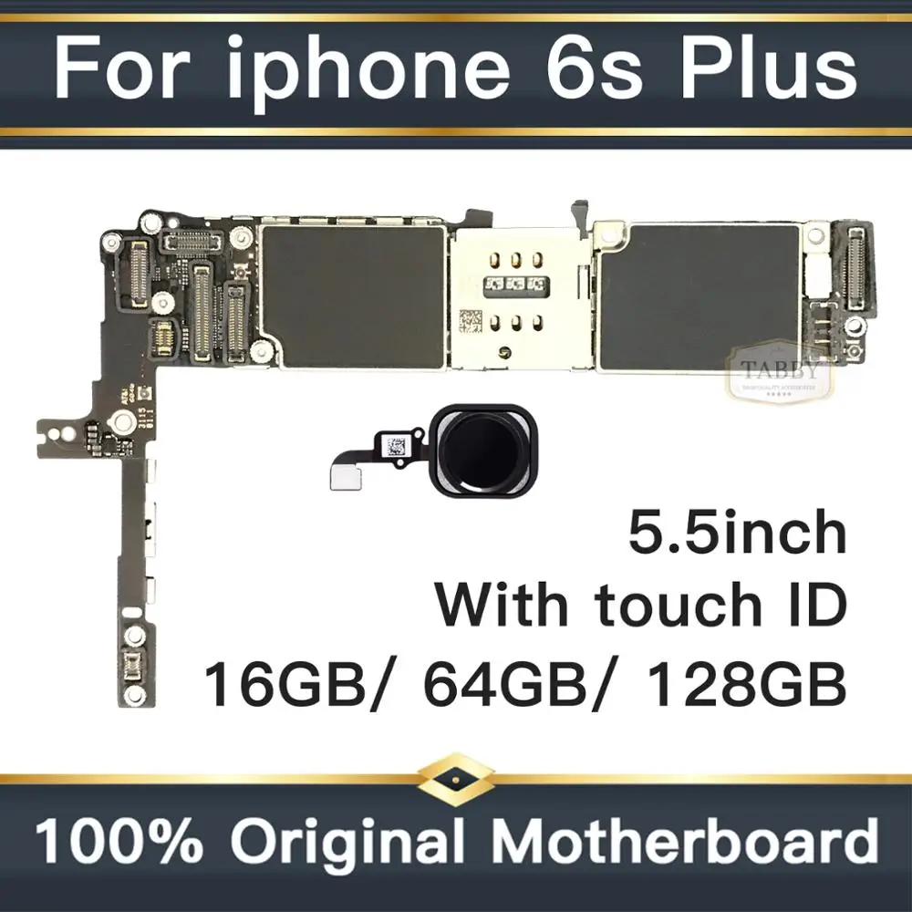 Оригинальная материнская плата для iPhone 6S Plus 5 дюйма Заводская разблокировка с Touch