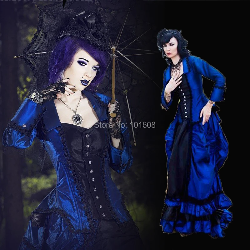 Специально! Eras Blue Civil war Southern Belle платье Хэллоуин Косплей Marie Antoinette Ренессанс
