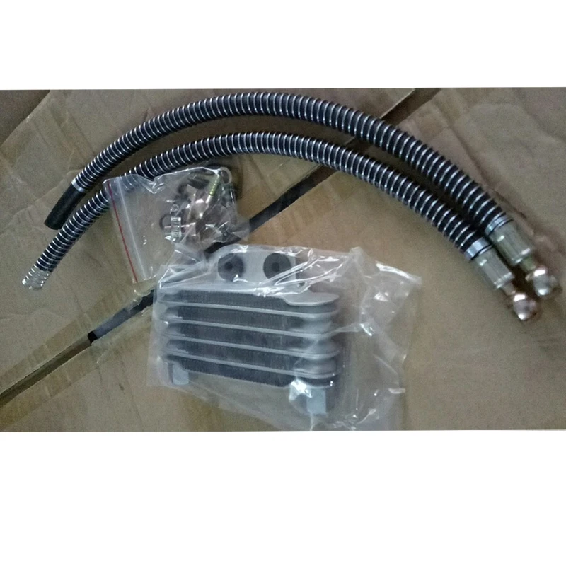 Масляный радиатор для мотоцикла алюминиевый комплект высокая