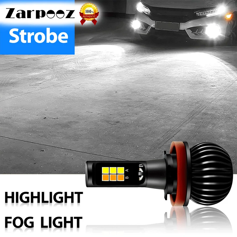 Zarpooz лампы белого и желтого цвета Цвета противотуманных фар 12 V 24 72 W фары для H4