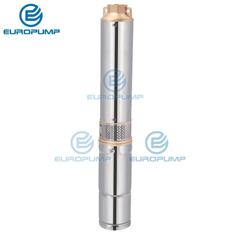 Модель EUROPUMP (3DPC3.8 123 110 1100) 3 &quotDC погружной Солнечный водяной насос 110V 1100W 1 5 hp Solar Bomba