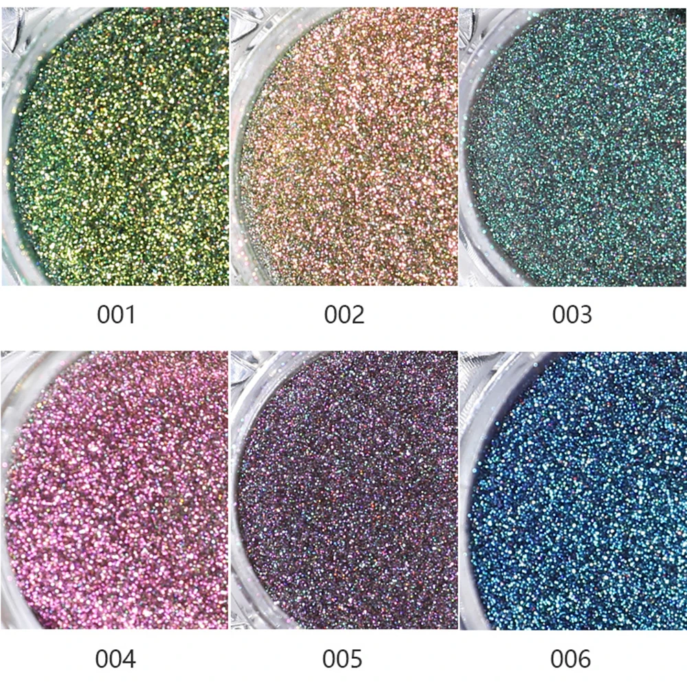 Мода 1 коробка Павлин голографический Хамелеон Ногтей Блеск косметическая пудра