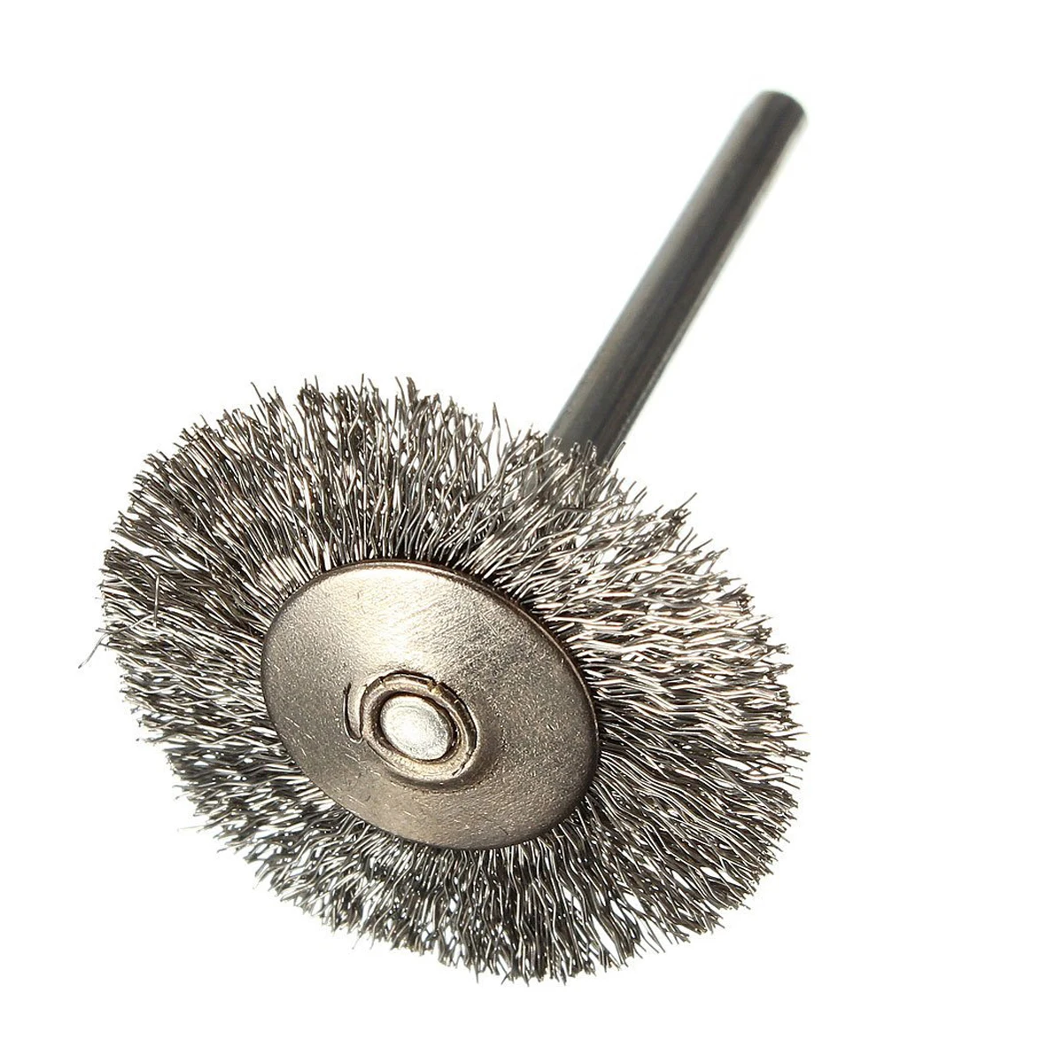

HLZS-10 pcs Stainless Steel Wire Brushes Disc Brush Round Brush 25mm Diameter for Dremel